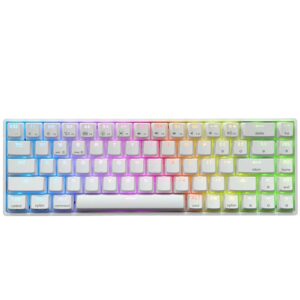 Skyloong SK68 65% Mechanical Fully Programmable RGB Keyboard | ABS White | Brown Switches