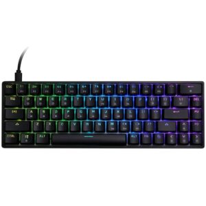 Skyloong SK68 65% Mechanical Fully Programmable RGB Keyboard | ABS Black | Brown Switches