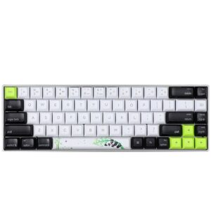 Skyloong SK68 65% Mechanical Fully Programmable RGB Keyboard | PBT Panda White | Red Switches