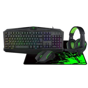 T-Dagger Combo Keyboard + Mouse + Mousepad + Headset Combo | 4-In-1T-TGS003 (RGB)