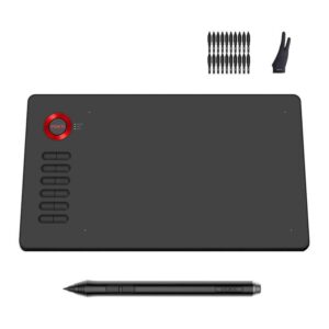 VEIKK A15 10″x6″ Graphic Pen Tablet (Red)