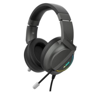 Ajazz AX365 Channel Surround Gaming Headset Noise Cancelling Retractable MIC Headphone Earphone Soft Ear Cups