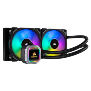 Corsair Hydro Series™ H100i RGB PLATINUM 240mm Liquid CPU Cooler