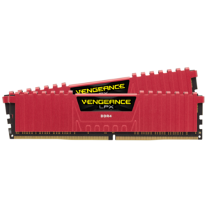 Corsair Vengeance® LPX 16GB (2x8GB) DDR4 DRAM 3200MHz C16 Memory Kit – Red