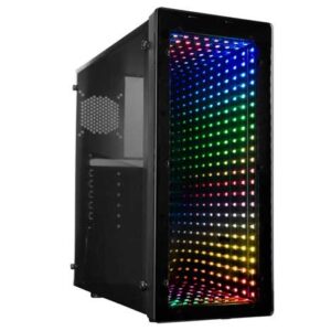 Raidmax Galaxy ATX Mid Tower PC Gaming Computer Case with Front Panel ARGB LED Mirror Effect
