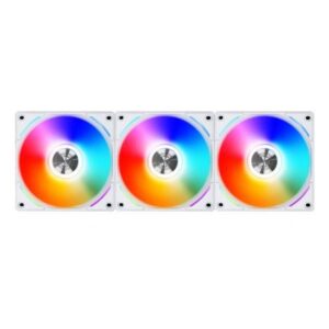 Lian Li UNI Fan AL 120 PWM 120mm With Controller Triple ARGB Casing Fan - White