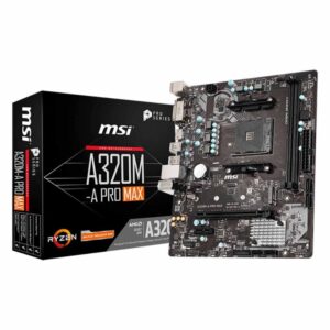 MSI A320M-A PRO MAX AM4 AMD A320 SATA 6Gb/s Micro ATX AMD Motherboard