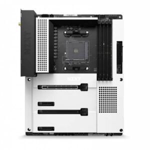 NZXT N7 B550 AMD Motherboard with Wi-Fi and NZXT CAM Features - Matte White