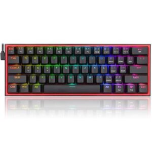 Redragon K617 RGB FIZZ 60% Wired RGB Gaming Keyboard - Black