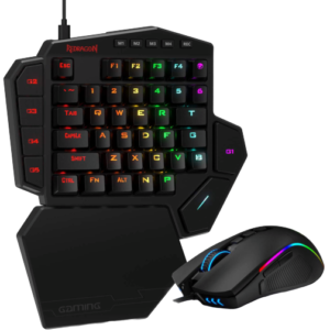 Redragon K585RGB-BA Gaming Essentials Combo Gaming Keypad and M721 RGB Mouse
