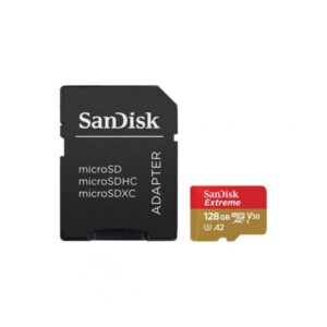 SanDisk 128GB Extreme UHS-I microSDXC Memory Card with SD Adapter