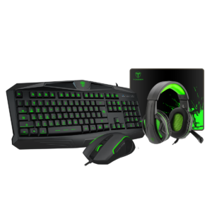 T-DAGGER Combo T-TGS002 Keyboard/ Mouse/ Mouse Pad/ Headset 4 in1 Set