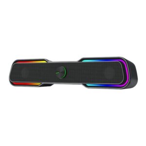 T-Dagger T-TGS600 2 x 3W | 3.5mm | RGB Soundbar – Black