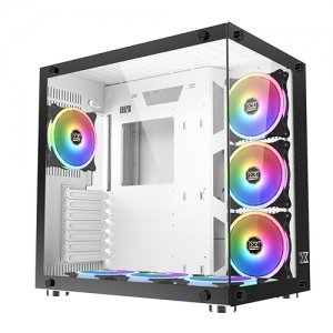 Xigmatek Aquarius Plus Tempered Glass ARGB Gaming Case – White