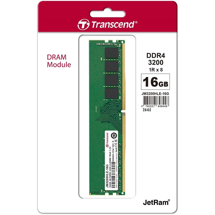 Transcend 16GB DDR4-3200MHz Desktop Memory
