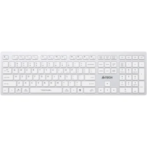 A4Tech Fstyler FBX50C Bluetooth & 2.4G Wireless Full-Size Scissor Switch Keyboard - White