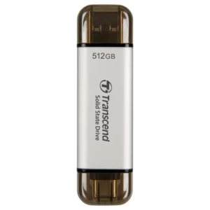 Transcend ESD310S 512GB Dual USB Type-A and USB Type-C External SSD