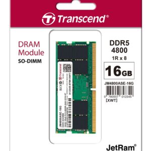 Transcend 16GB 4800MHz DDR5 Laptop Memory